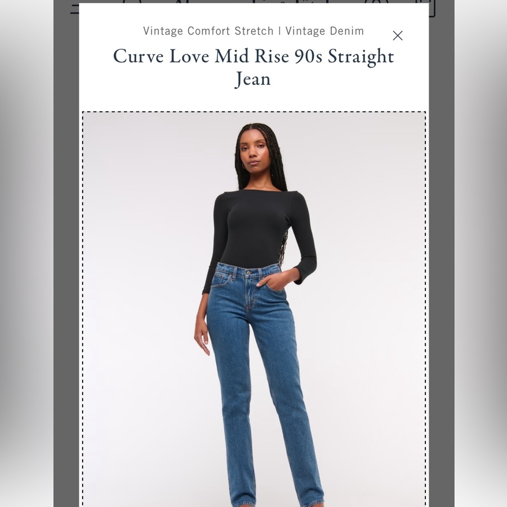 Abercrombie & Fitch Blue Straight Leg Jeans